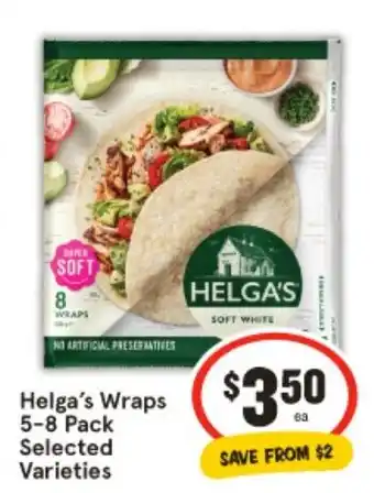 IGA Helga's Wraps offer