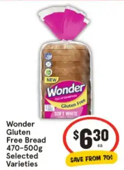 IGA Wonder Gluten Free Bread offer