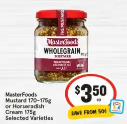 IGA MasterFoods Mustard or Horseradish offer