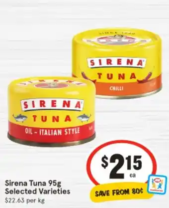 IGA Sirena Tuna offer