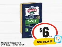 IGA Mainland Cheese Block offer