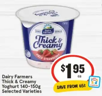 IGA Dairy Farmers Thick & Creamy Yoghurt offer