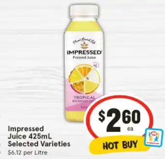 IGA Impressed Juice offer