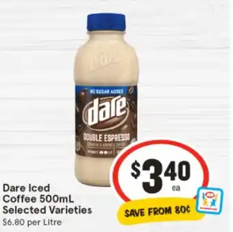 IGA Dare Iced Coffee offer