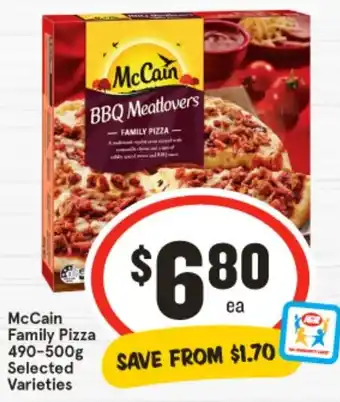 IGA McCain Family Pizza offer