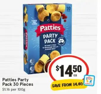 IGA Patties Party Pack offer