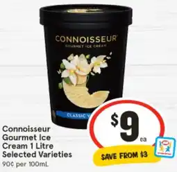 IGA Connoisseur gourmet ice cream offer