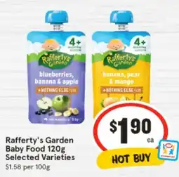 IGA Rafferty's Garden Baby Food offer