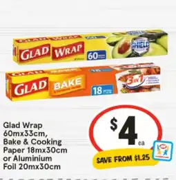 IGA Glad Wrap offer