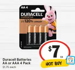 IGA Duracell Batteries offer