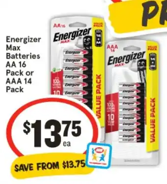 IGA Energizer Max offer