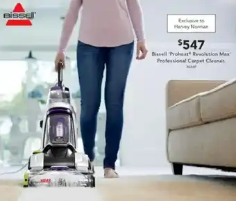 Harvey Norman Bissell “Proheat® Revolution Max' Professional Carpet Cleaner. offer