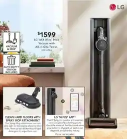 Harvey Norman LG 'A9X Ultra' Stick Vacuum with All-in-One Tower. offer