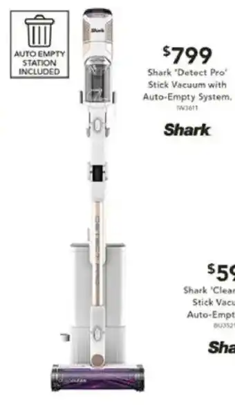 Harvey Norman Shark 'Detect Pro Stick Vacuum with Auto-Empty System offer