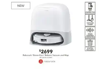 Harvey Norman Roborack 'Qrevo Curv' Robotic Vacuum and Mop. offer