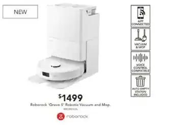 Harvey Norman Roborock 'Qrevo 5' Robotic Vacuum and Mop offer