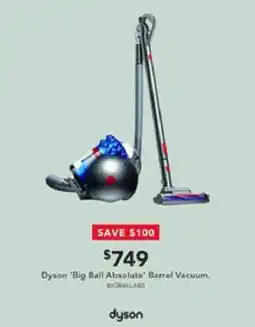 Harvey Norman Dyson 'Big Ball Absolute' Barrel Vacuum offer