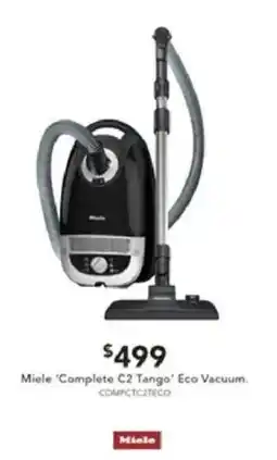 Harvey Norman Miele 'Complete C2 Tango' Eco Vacuum offer