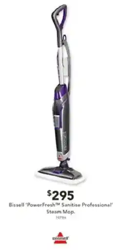 Harvey Norman Bissell 'PowerFreshM Sanitise Professional' Steam Mop. offer