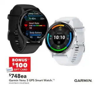 Harvey Norman Garmin Venu 3 GPS Smart Watch offer