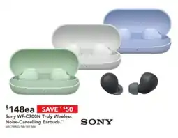 Harvey Norman Sony WF-C700N Truly Wireless Noise Cancelling Earbuds offer