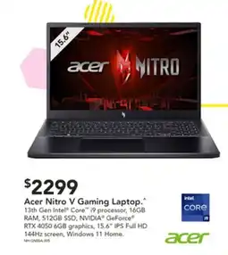 Harvey Norman Acer Nitro V Gaming Laptop offer