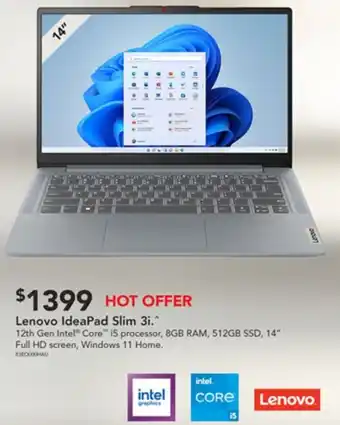 Harvey Norman Lenovo IdeaPad Slim 3i offer