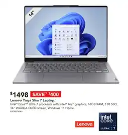 Harvey Norman Lenovo Yoga Slim 7 Laptop. offer