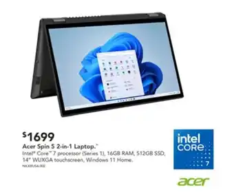 Harvey Norman Acer Spin 5 offer