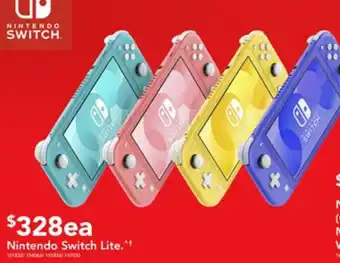 Harvey Norman Nintendo Switch Lite.^+ offer