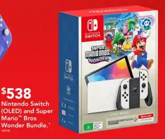 Harvey Norman Nintendo switch (oled) and super mario bros wonder bundle offer