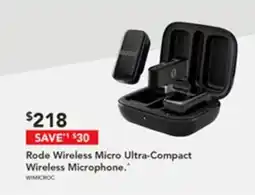 Harvey Norman Rode Wireless Micro Ultra-Compact Wireless Microphone offer