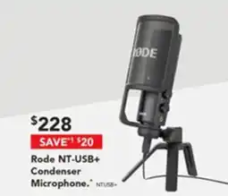 Harvey Norman Rode NT-USB+ Condenser Microphone. offer