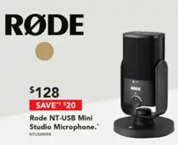 Harvey Norman Rode NT-USB Mini Studio Microphone. offer