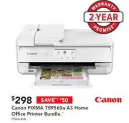 Harvey Norman Canon PIXMA TS9560a A3 Home Office Printer Bundle. offer