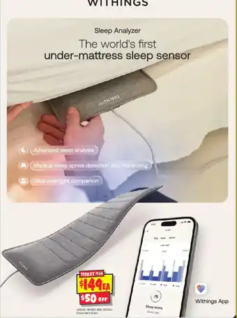 JB Hi-Fi The world's first under-mattress sleep sensor offer