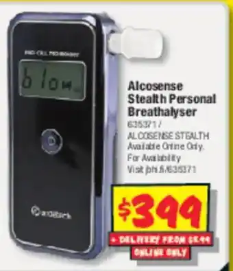 JB Hi-Fi Alcosense Stealth Personal Breathalyser offer