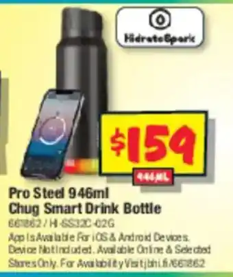 JB Hi-Fi Pro Steel Chug Smart Drink Bottle offer