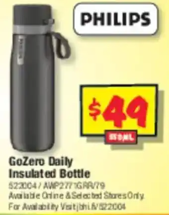 JB Hi-Fi GoZero Daily Insulated Bottle offer