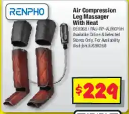 JB Hi-Fi Air Compression Leg Massager With Heat offer