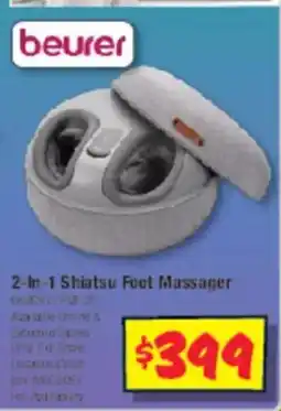 JB Hi-Fi 2-In-1 Shiatsu Foot Massager offer