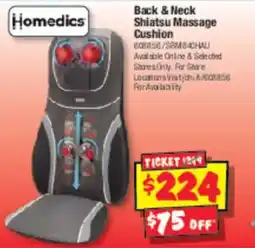 JB Hi-Fi Back & Neck Shiatsu Massage Cushion offer