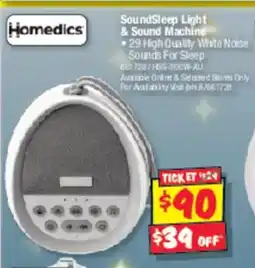 JB Hi-Fi SoundSleep Light & Sound Machine offer