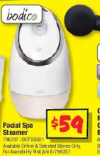 JB Hi-Fi Facial Spa Steamer offer