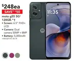 Harvey Norman Moto g55 5G 128GB offer