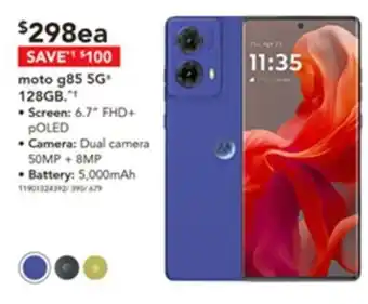 Harvey Norman Moto g85 5G* 128 GB offer