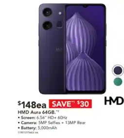 Harvey Norman HMD Aura 64GB offer