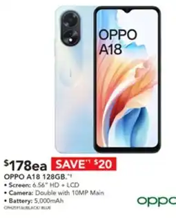 Harvey Norman OPPO A18 128GB offer