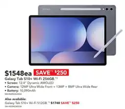 Harvey Norman Galaxy Tab S10+ Wi-Fi 256GB offer