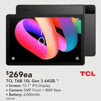 Harvey Norman TCL TAB 10L Gen 3 64GB offer